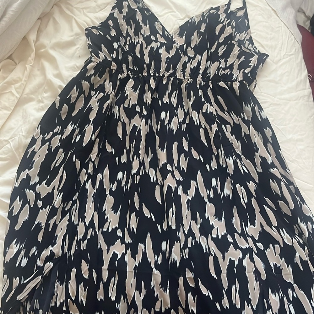 Elegant Black and White Women's Dress